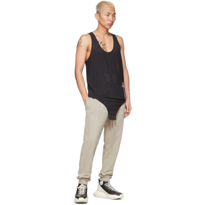 Shop Rick Owens Beige Champion Edition French Terry Sweatpants In 08 Pearl