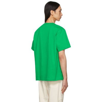 Shop Helmut Lang Green Macro-mix T-shirt In 0ie Peppermint