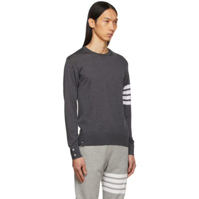 Thom Browne Classic 4-bar Mesh In 022 Dark Gr