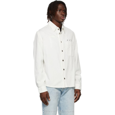 Shop Off-white White Caravaggio Paint Denim Shirt