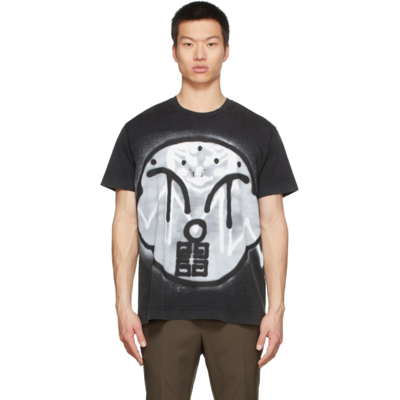 Shop Givenchy Black Chito Edition Dog Print Oversized T-shirt In 001 Blk
