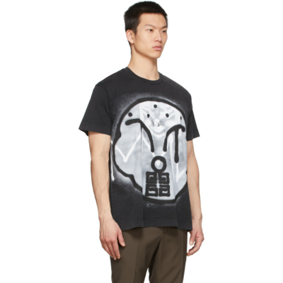 Shop Givenchy Black Chito Edition Dog Print Oversized T-shirt In 001 Blk