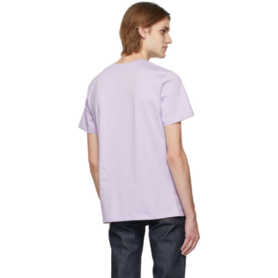 Shop Apc Purple Item T-shirt In Haa Violet