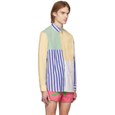 Shop Jw Anderson Multicolor Anchor Patchwork Classic Shirt In 000 Multi