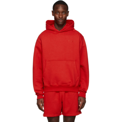 Adidas Pharrell Williams Basics Hoodie in Vivid Red XL