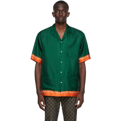 Gucci Green Edition '22,705' Bowling Shirt In | ModeSens