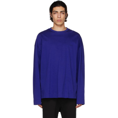 Shop Juunj Blue 'délicat' Long Sleeve T-shirt In N R/blue
