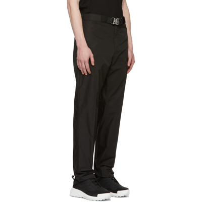 Shop Givenchy Black Satin 4g Buckle Trousers In 001-black