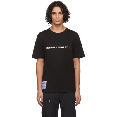 Shop Mcq By Alexander Mcqueen Black Logo T-shirt In 1000 Darkest Black