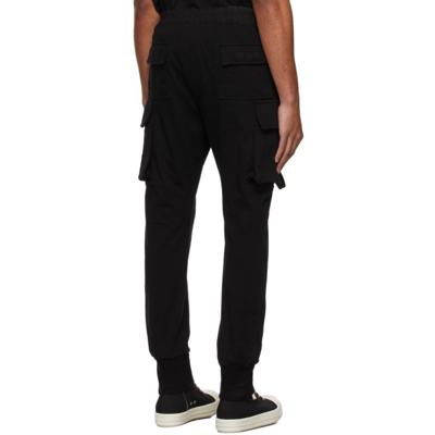 Shop Rick Owens Drkshdw Black Mastadon Cargo Pants In 09 Black