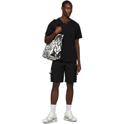 Shop Givenchy Black Cargo Shorts In 001-black