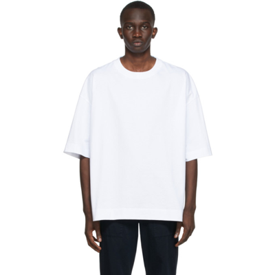 Shop Dries Van Noten White Cotton T-shirt In 1 White