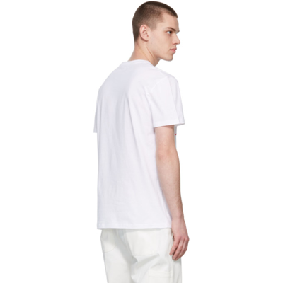 Shop Alexander Mcqueen White Atelier Print T-shirt In 0900 White/mix