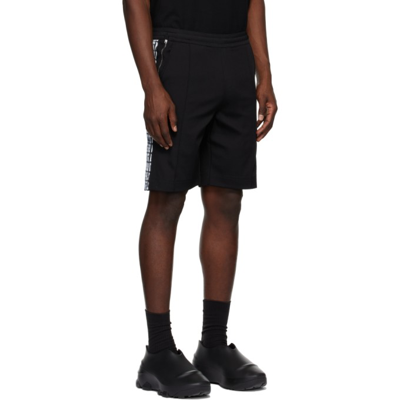 Shop Givenchy Black Chito Edition 4g Webbing Bermuda Shorts In 001-black