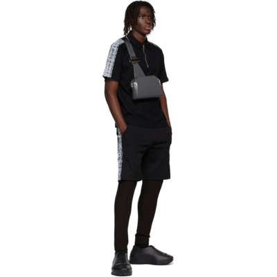 Shop Givenchy Black Chito Edition 4g Webbing Bermuda Shorts In 001-black