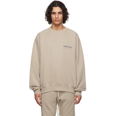 essentials tan crewneck