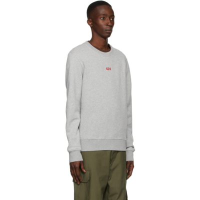 Shop 424 Grey Alias Sweatshirt In 95 Grey