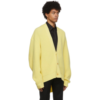 Shop Hed Mayner Yellow Dropped Cardigan