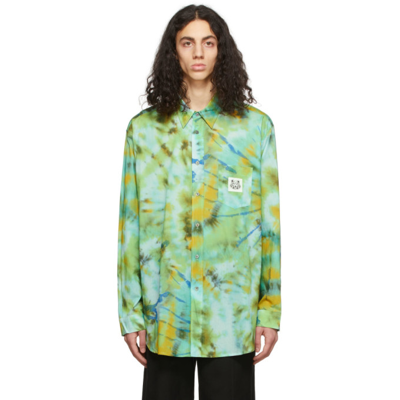 Shop Kenzo Green Cotton Long Sleeve Shirt In 58 - Mint