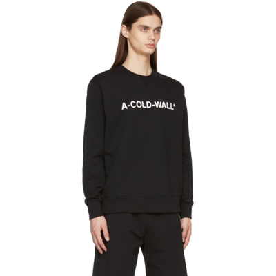 Shop A-cold-wall* Black Essential Logo Sweatshirt