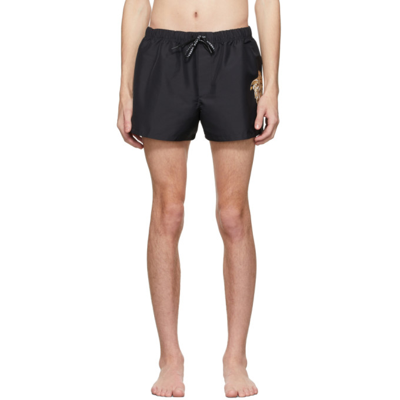 Shop Versace Black Medusa Swim Shorts In 5b000 Bklgl