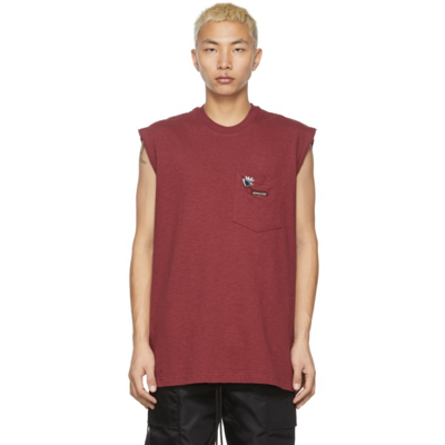 Shop Song For The Mute Burgundy Tour Rome T-shirt In Merlot