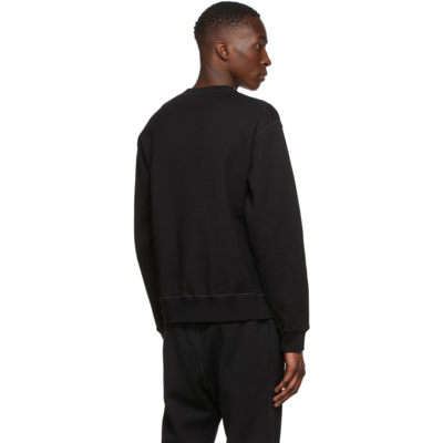 Shop Dsquared2 Black Icon Spray Sweatshirt In 900 Black