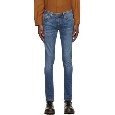Nudie Jeans Jeans Skinny Lin Dark Blue Navy L32 | ModeSens