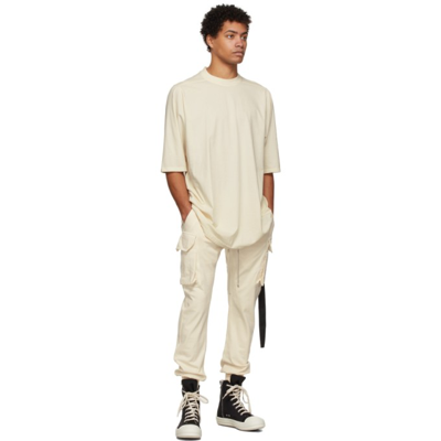 Shop Rick Owens Drkshdw Off-white Jumbo T-shirt In 21 Natural