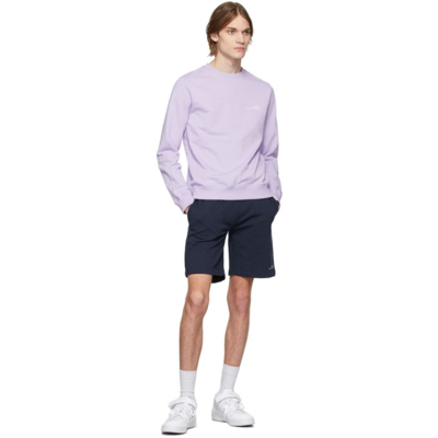 Shop Apc Purple Item Sweatshirt In Haa Violet