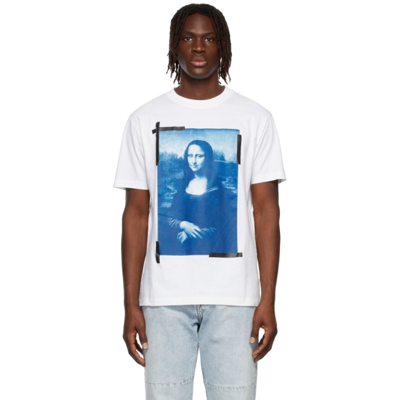 Off-white White Slim Mona Lisa T-shirt In White