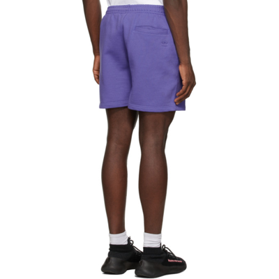 Shop Adidas X Humanrace By Pharrell Williams Purple Humanrace Basics Shorts