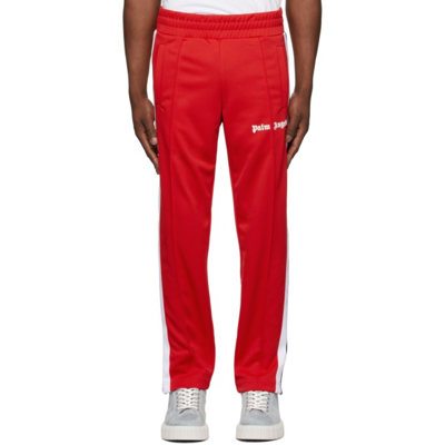 Palm Angels Red Classic Slim Trousers | ModeSens