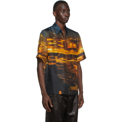 Shop Dries Van Noten Multicolor Silk Shirt In 504 Blue