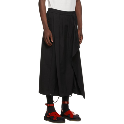 Shop Bed J.w. Ford Black Cotton Canvas Skirt