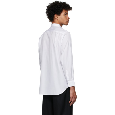 Shop Comme Des Garçons Play White Heart Patch Shirt In 2 White