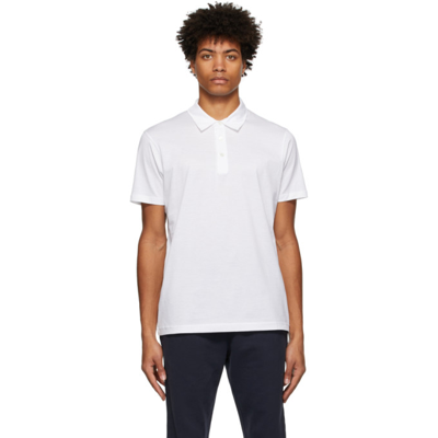 Shop Sunspel White Jersey Classic Polo In Whaa White