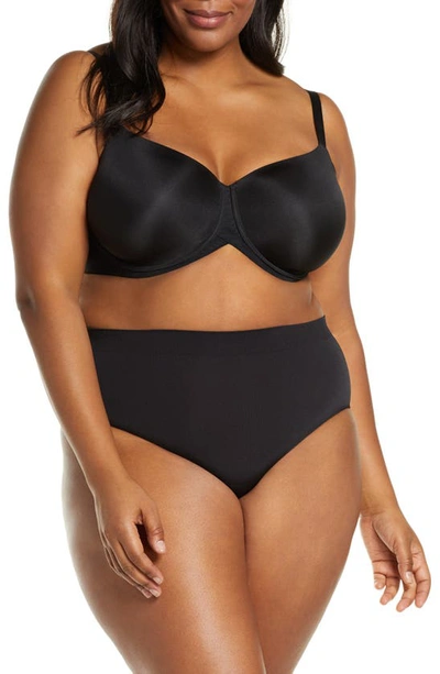 Shop Wacoal Ultimate Side Smoother Underwire T-shirt Bra In Black