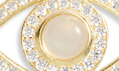 Shop Shymi Eye Evil Pendant Bracelet In Gold / White