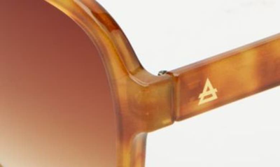 Shop Aire Whirlpool 53mm Gradient Aviator Sunglasses In Vintage Tort / Brown Grad