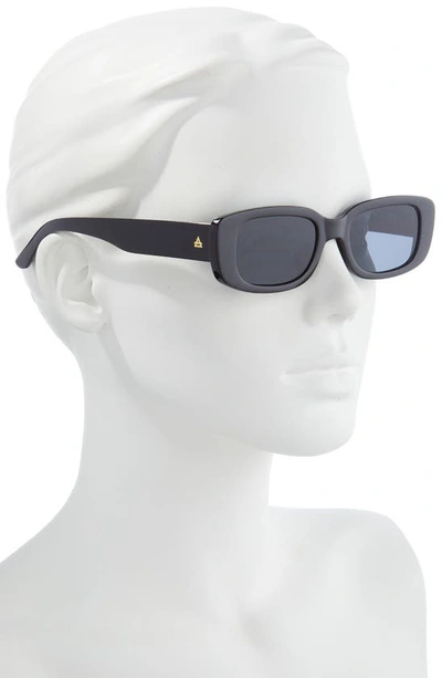 Shop Aire Ceres 51mm Rectangular Sunglasses In Black / Smoke Mono