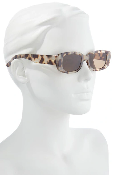 Shop Aire Ceres 51mm Rectangular Sunglasses In Cookie Tort / Brown Mono