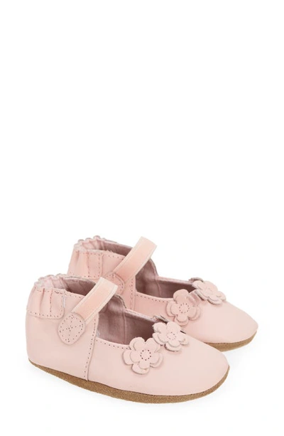 Robeez Brianna Crib Shoe In Light Pink