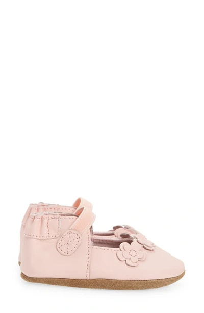 Robeez Brianna Crib Shoe In Light Pink