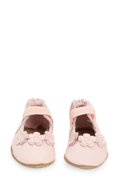 Robeez Brianna Crib Shoe In Light Pink