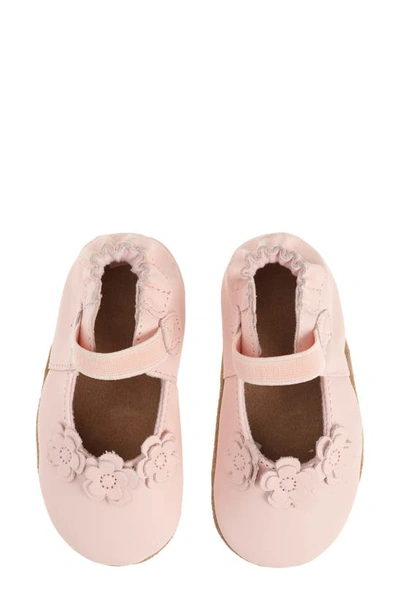 Robeez Brianna Crib Shoe In Light Pink