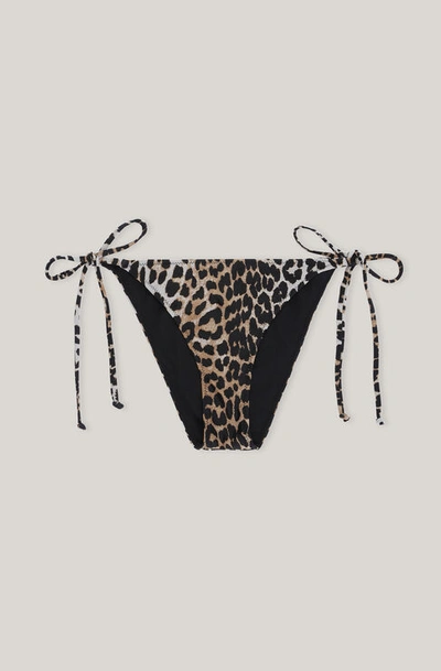 Shop Ganni String Bikini Bottom Size 16 Elastane/polyamide Women's