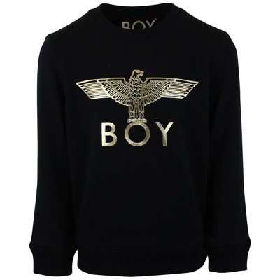 Shop Boy London Mens Black / Gold Boy Eagle Sweatshirt In Black/gold