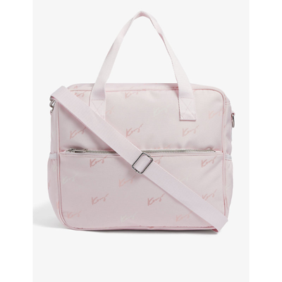 Shop Kenzo Pale Pink Tonal Monogram Jersey Changing Bag 1 Size