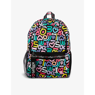 Smiggle Kids' R Monogram Classic Woven Backpack In Mix | ModeSens